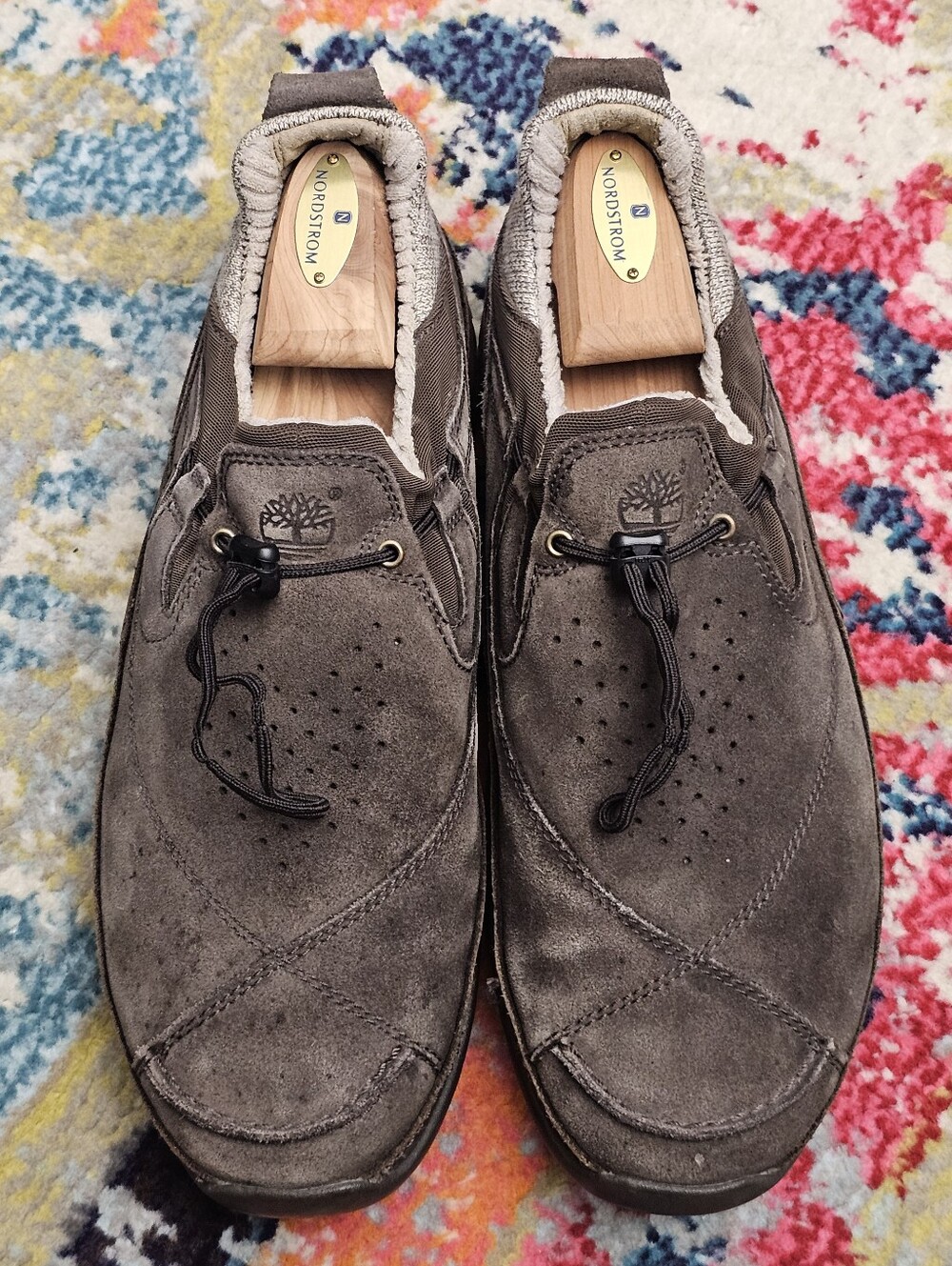 Timberland Smartwool Power Lounger Suede Mens Shoes Size 11 M Brown Draw String